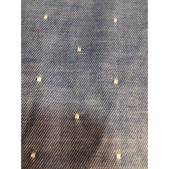 Lane Bryant Blue White Dot Print V-Neck Shirt Womens Short Sleeve Casual Size 16 - Picture 4 of 9